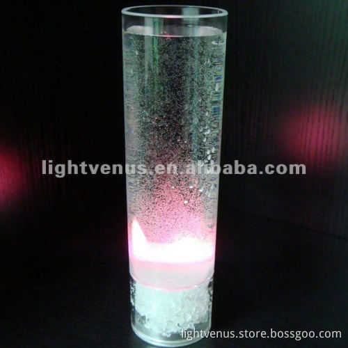 hot selling LED plactic color change long drink glass